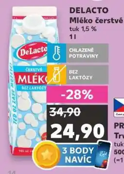 Kaufland DELACTO Mléko čerstvé nabídka