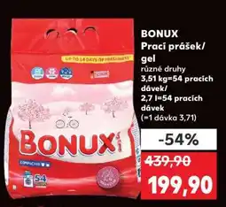 Kaufland BONUX Prací prášek/gel nabídka