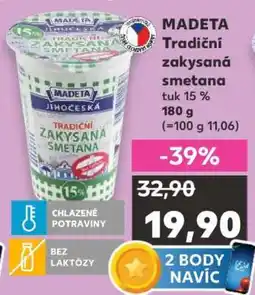 Kaufland MADETA Tradiční zakysaná smetana nabídka