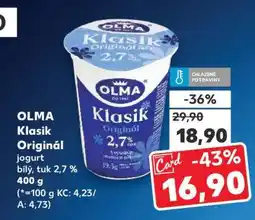 Kaufland OLMA Klasik Originál jogurt nabídka