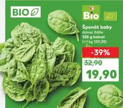 Kaufland Špenát baby nabídka