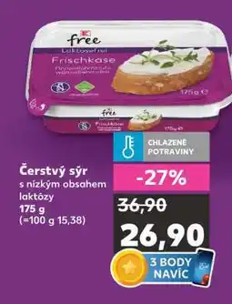 Kaufland Čerstvý sýr s nízkým obsahem laktózy nabídka