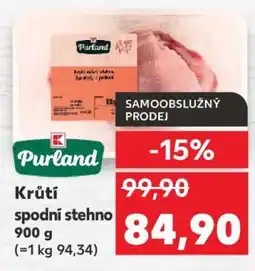 Kaufland Purland Krůtí spodní stehno nabídka
