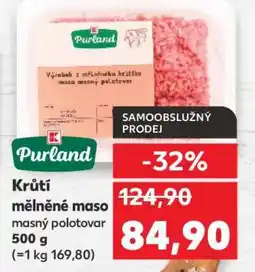 Kaufland Purland Krůtí mleté maso nabídka