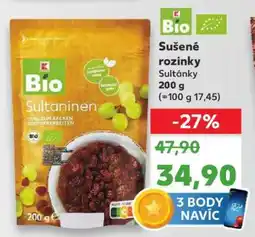 Kaufland Sušené rozinky Sultánky nabídka