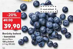 Kaufland Borůvky balené - kanadské nabídka