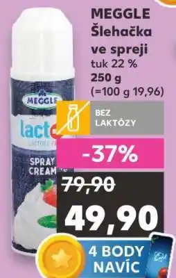 Kaufland MEGGLE Šlehačka ve spreji nabídka
