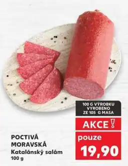 Kaufland POCTIVÁ MORAVSKÁ Katalánský salám nabídka