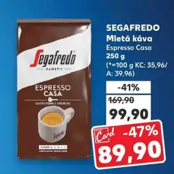 Kaufland SEGAFREDO Mletá káva Espresso Casa nabídka