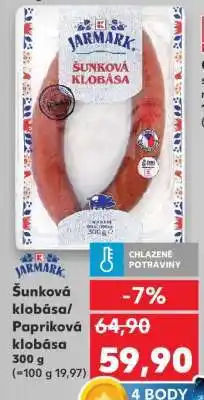 Kaufland Šunková klobása/ Papriková klobása 300 g nabídka