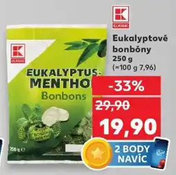 Kaufland Eukalyptové bonbóny nabídka