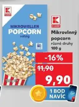 Kaufland Mikrovlnný popcorn nabídka