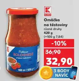 Kaufland Omáčka na těstoviny nabídka
