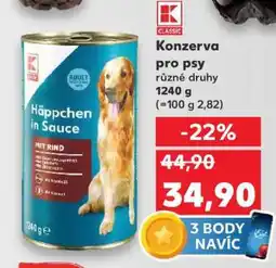 Kaufland Konzerva pro psy nabídka