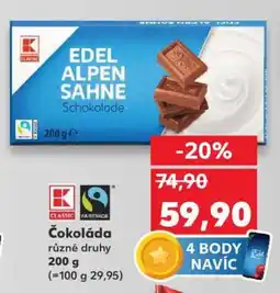 Kaufland Čokoláda nabídka