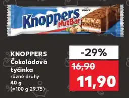 Kaufland KNOPPERS Čokoládová tyčinka nabídka
