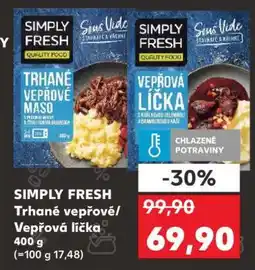 Kaufland SIMPLY FRESH Trhané vepřové/Vepřová líčka nabídka