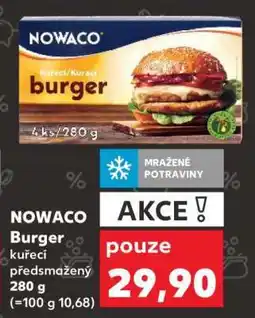 Kaufland NOWACO Burger kuřecí předmažený 280 g nabídka