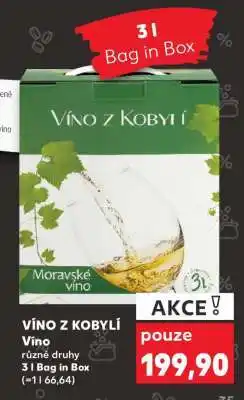 Kaufland Víno z Kobylí nabídka