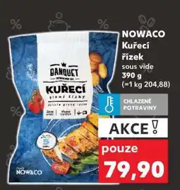 Kaufland NOWACO Kuřecí řízek sous vide nabídka