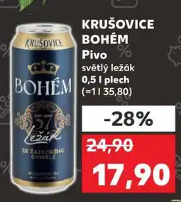 Kaufland Krušovice Bohém nabídka