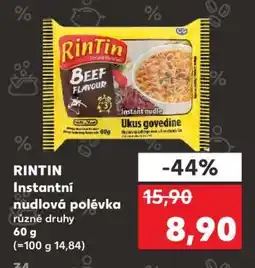 Kaufland RINTIN Instantní nudlová polévka nabídka