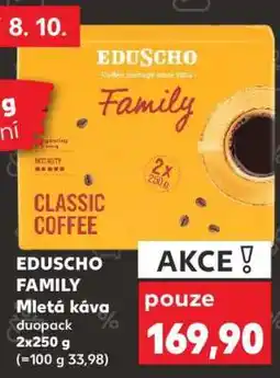 Kaufland EDUSCHO FAMILY Mletá káva nabídka