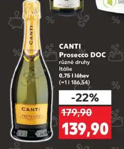 Kaufland CANTI Prosecco DOC nabídka
