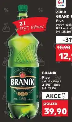 Kaufland BRANÍK Pivo nabídka