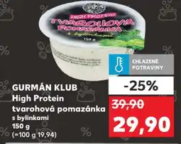 Kaufland GURMÁN KLUB High Protein tvarohová pomazánka s bylinkami nabídka