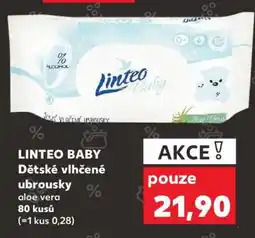 Kaufland Linteo Baby dětské vlhčené ubrousky nabídka