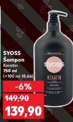 Kaufland Syoss Šampon Keratin nabídka