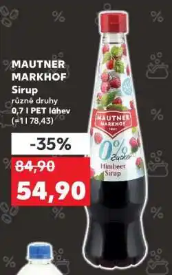 Kaufland MAUTNER MARKHOF Sirup nabídka