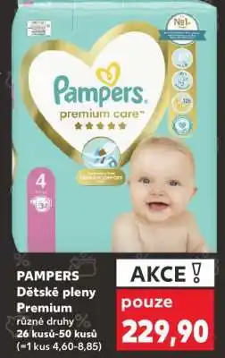 Kaufland PAMPERS Dětské pleny Premium nabídka