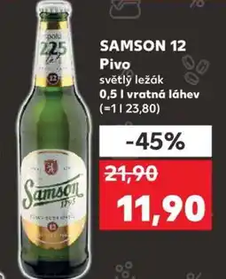 Kaufland SAMSON 12 Pivo nabídka