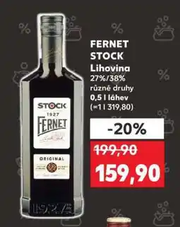 Kaufland Fernet Stock nabídka