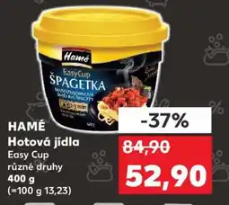 Kaufland HAMÉ Hotová jídla Easy Cup nabídka