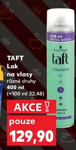 Kaufland Taft lak na vlasy nabídka