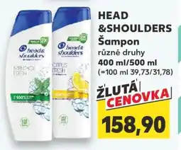 Kaufland HEAD& SHOULDERS Šampon nabídka