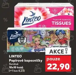 Kaufland LINTEO Papírové kapesníčky nabídka