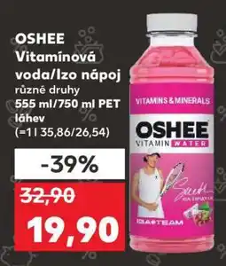 Kaufland OSHEE Vitamínová voda/Izo nápoj nabídka