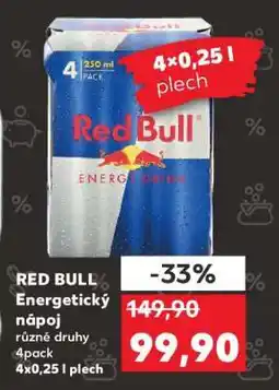Kaufland RED BULL Energetický nápoj nabídka