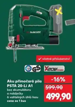 Kaufland Aku přímočará pila PSTA 20-Li A1 nabídka