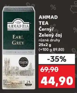 Kaufland AHMAD TEA Černý / Zelený čaj nabídka