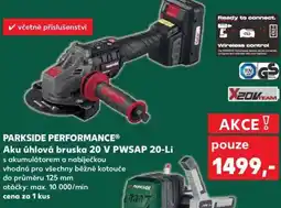 Kaufland PARKSIDE PERFORMANCE Aku úhlová bruska 20 V PWSAP 20-Li nabídka