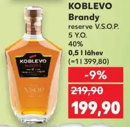 Kaufland KOBLEVO Brandy reserve V.S.O.P nabídka