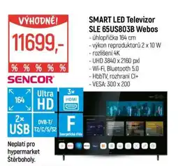 Globus SMART LED Televizor SLE 65US803B Webos nabídka