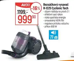 Globus Bezsáčkový vysavač R-1225 Cyclonic Tech nabídka