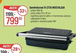 Globus Sendvičovač R-2720 NOSTALGIA nabídka