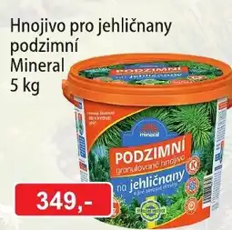 Fortel Hnojivo pro jehličnany podzimní Mineral nabídka